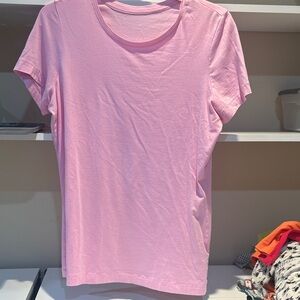 Lands' End Light Pink Short Sleeve Tee